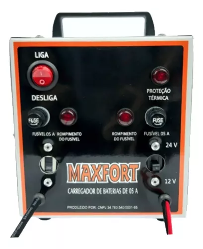 CARREGADOR DE BATERIA 5A MAX FORT - Imagem 2