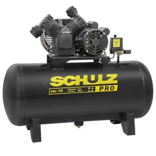 COMPRESSOR AR ESTACIONÁRIO PISTÃO CSV10PRO/110L  220V SCHULZ