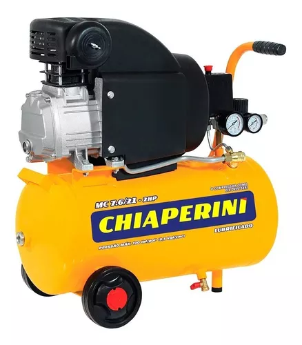MOTOCOMPRESSOR 7.6/21L 2HP 127V AMARELO CHIAPERINI